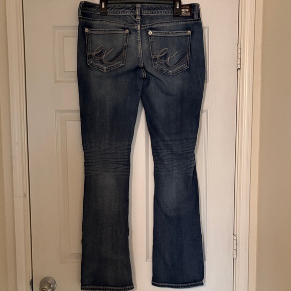 Express Dark Blue Boot Cut Jeans - Picture 3 of 5